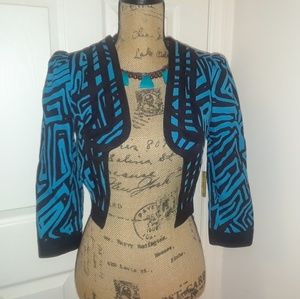 Bold print Bolero jacket
